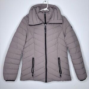 DKNY Quilted Puffer Coat